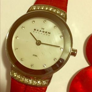 Skagen watch and necklace pair
